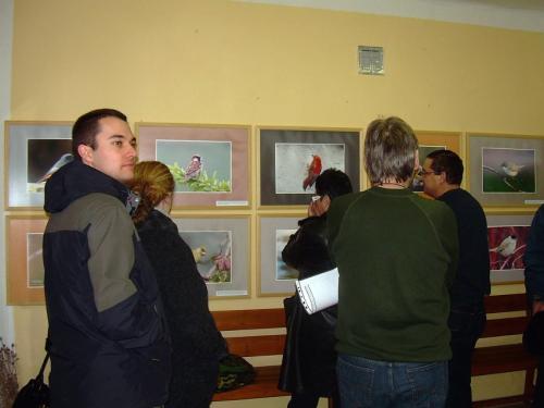 Vernisáž k výstavě fotografií ptáků 2009