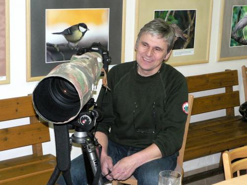 Vernisáž k výstavě fotografií ptáků 2009